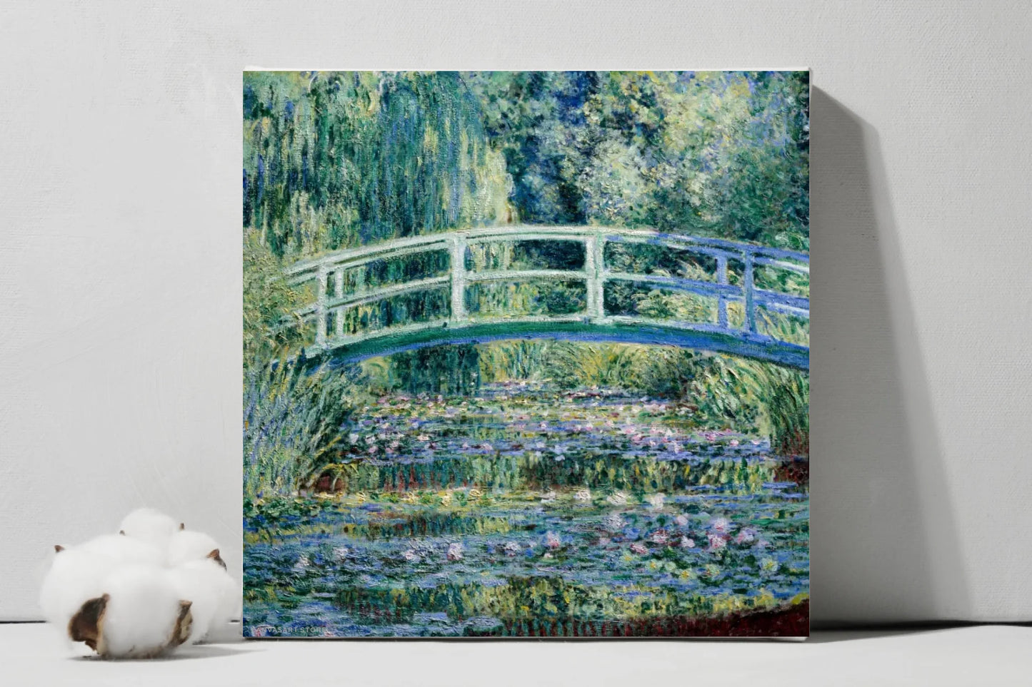 Water Lilies and Japanese Bridge (1899) by Claude Monet CanvasDecor