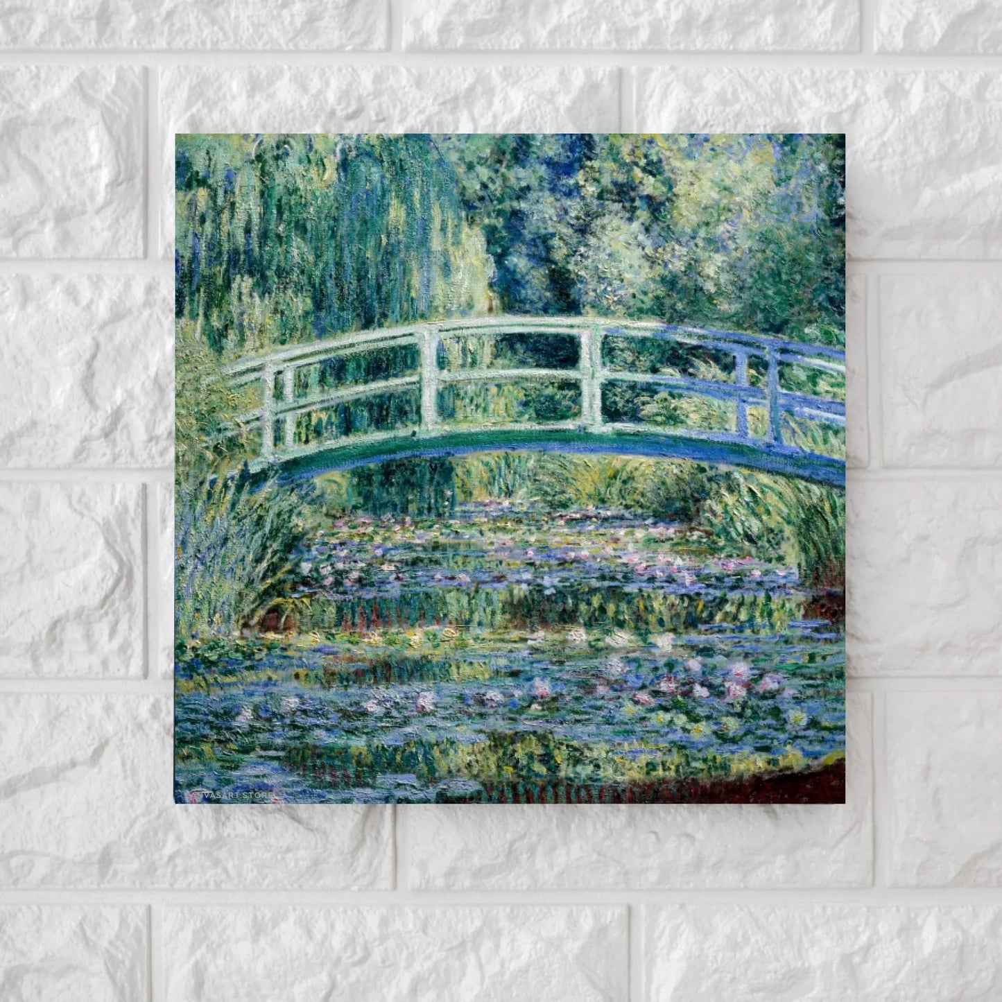 Water Lilies and Japanese Bridge (1899) by Claude Monet CanvasDecor