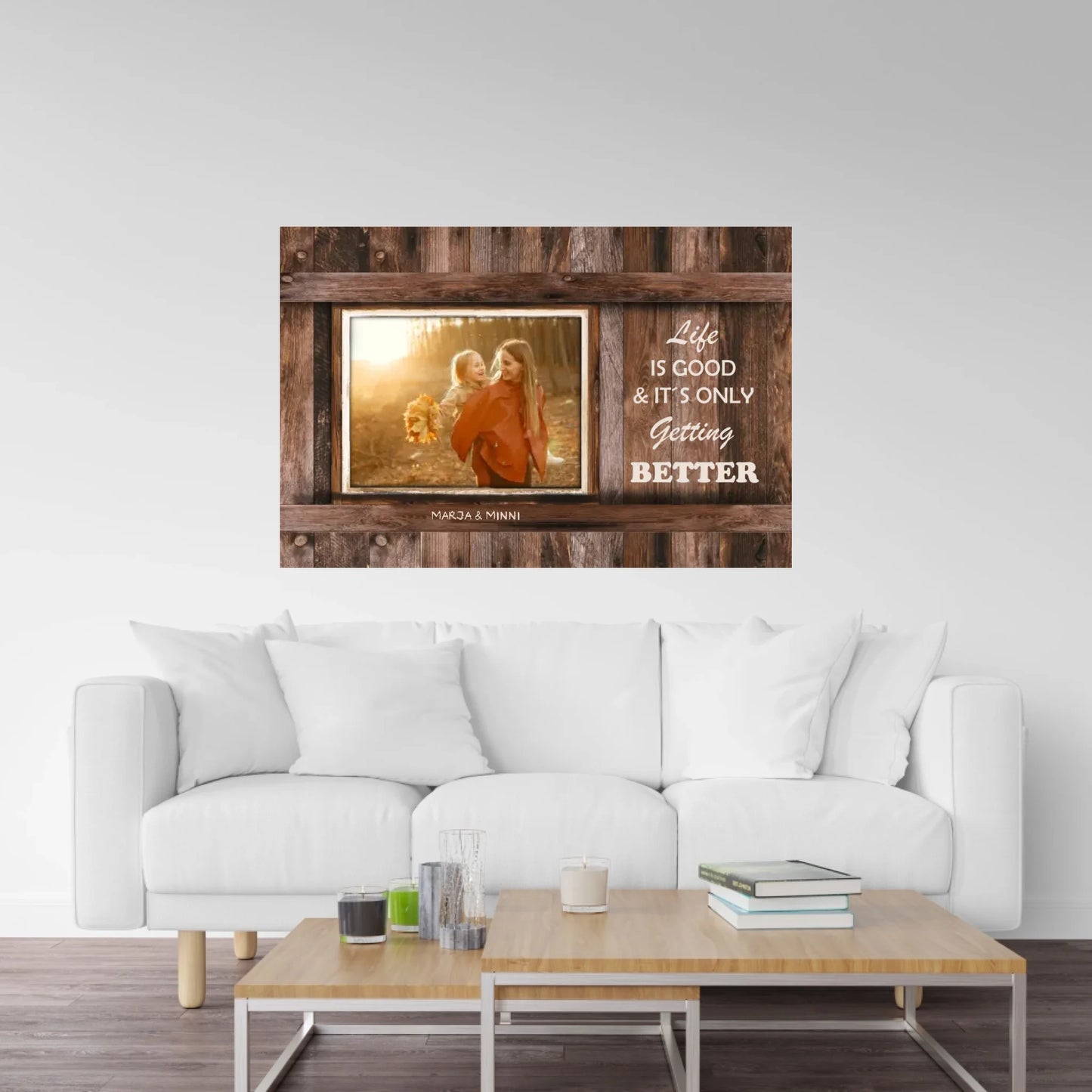Custom Life is Good Picture Canvasart