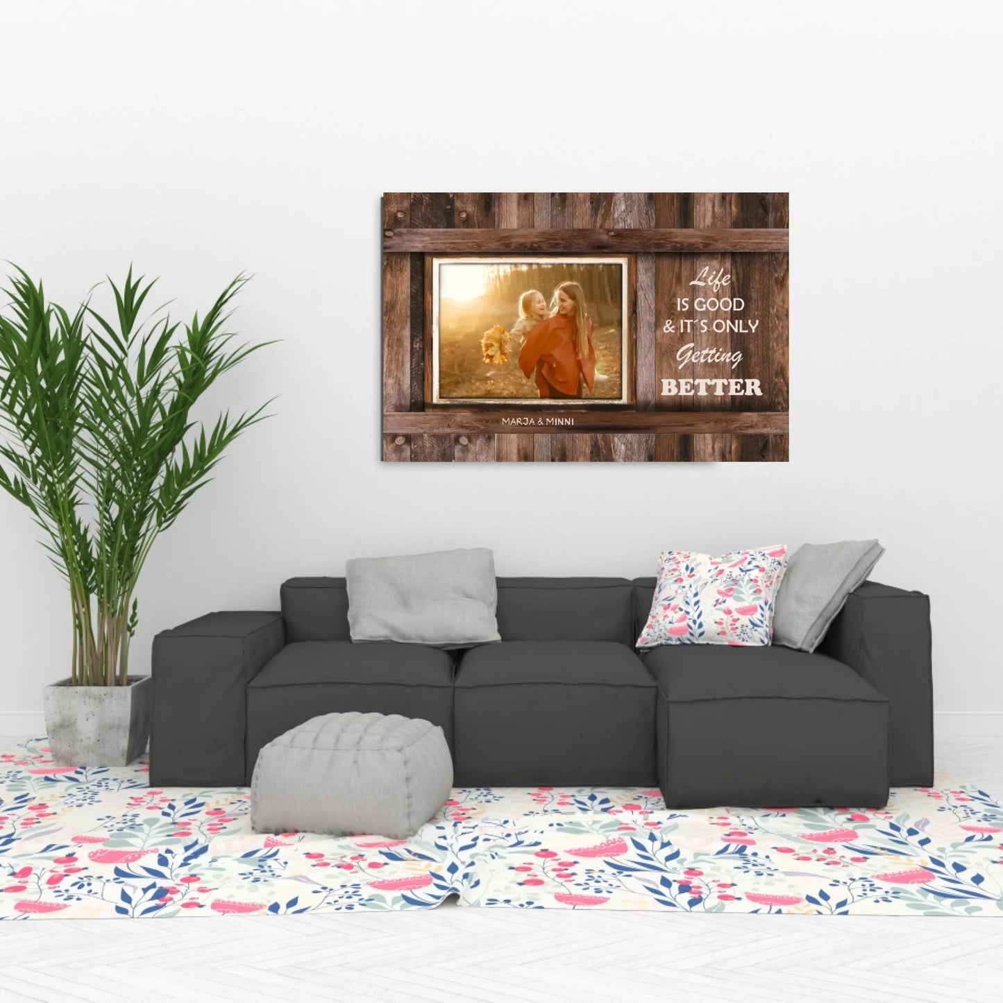 Custom Life is Good Picture Canvasart