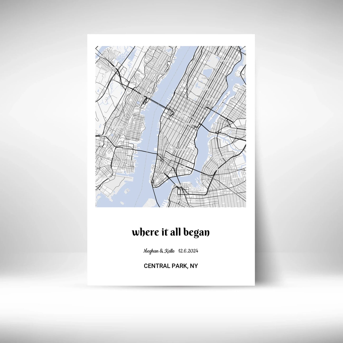Custom Street Map Canvasart