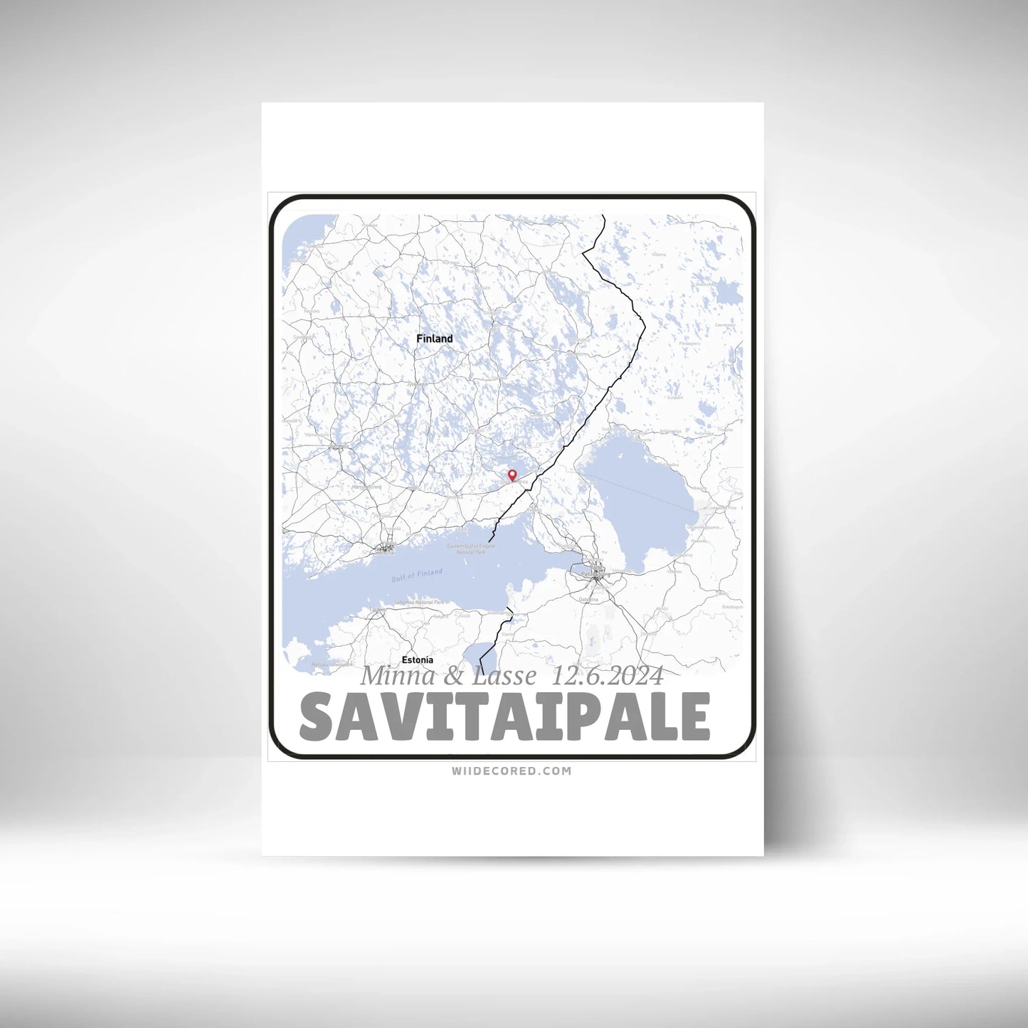 Custom Street Map ver2 Canvasart