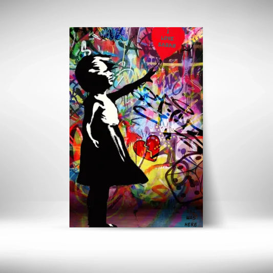 Custom Banksy Style Canvasart