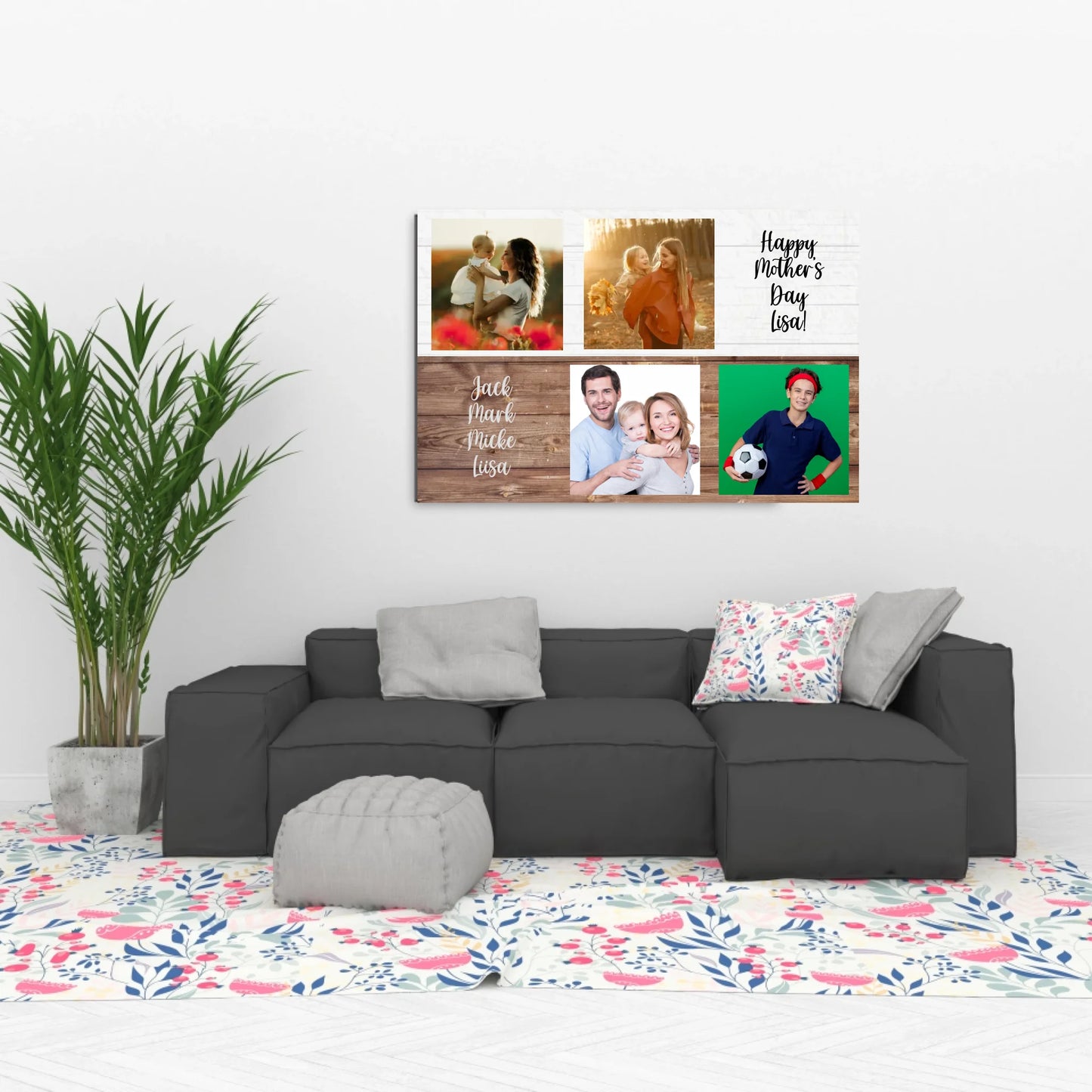Custom Happy Mother's 7 Father's Day  Photos Canvasart [all]