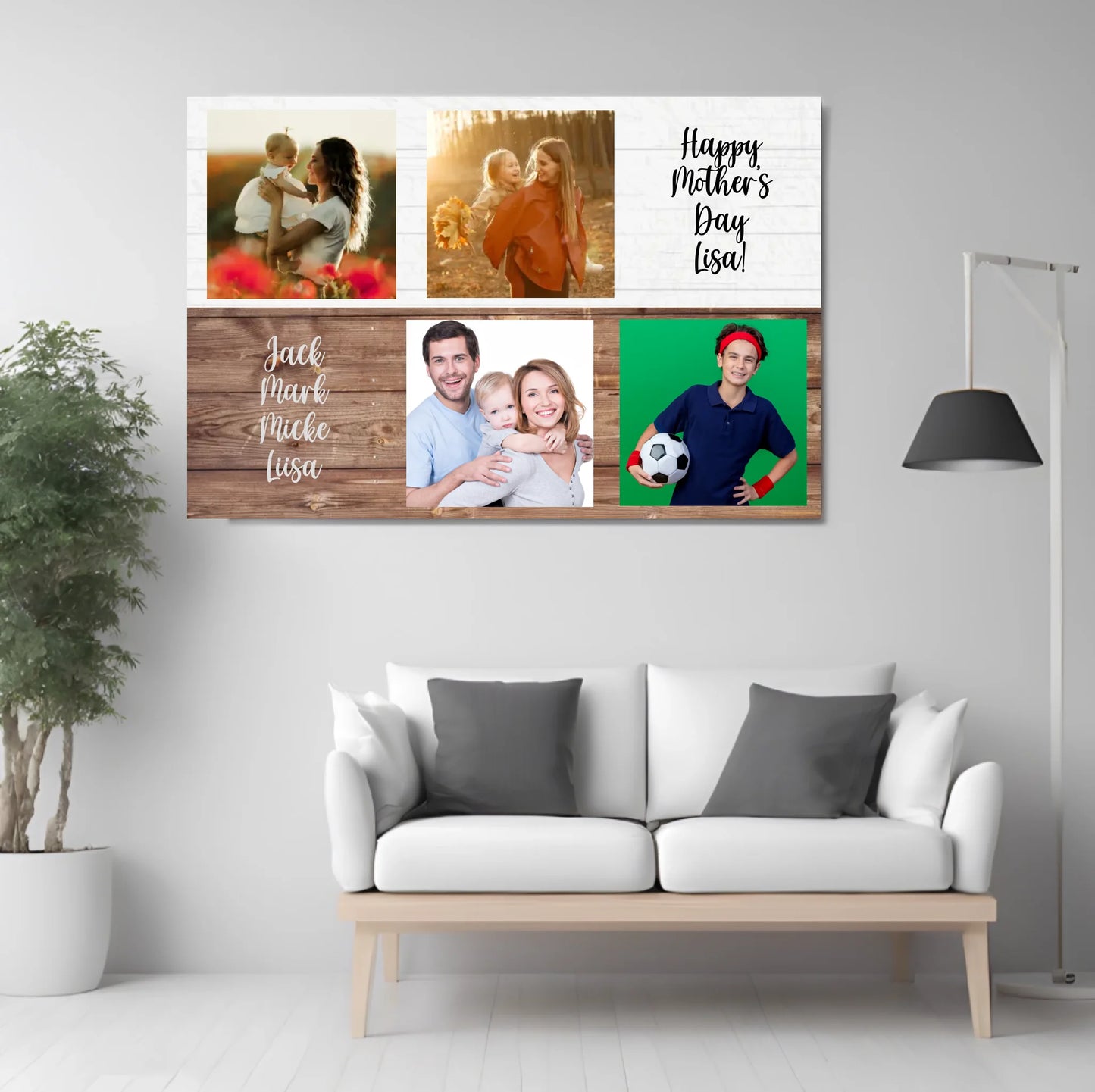 Custom Happy Mother's 7 Father's Day  Photos Canvasart [all]